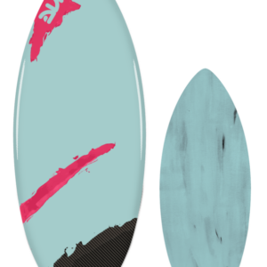 Modern surfboard with abstract design