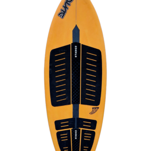 Yellow skimboard with black details