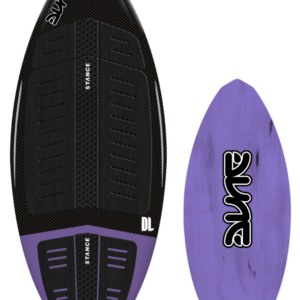 Black and purple surfboards with modern design